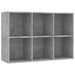 Bibliotecă/Servantă, gri beton, 66x30x98 cm, PAL - WALTI WALTI