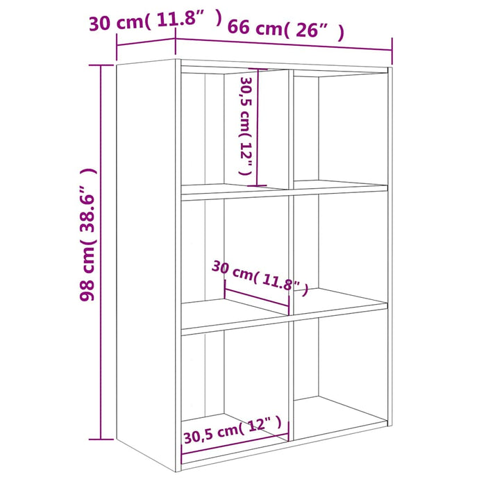 Bibliotecă/Servantă, negru extralucios, 66x30x98 cm, PAL WALTI