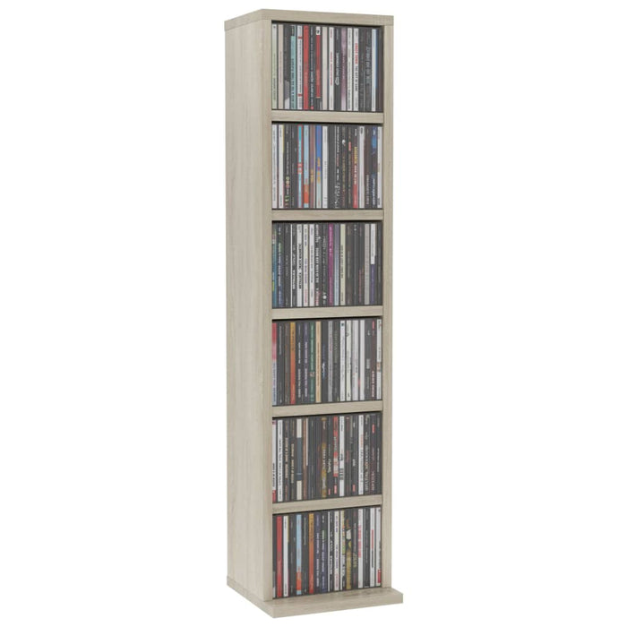Dulap CD-uri, stejar sonoma, 21x20x88 cm, lemn compozit - WALTI WALTI