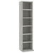Dulap CD-uri, gri beton, 21x20x88 cm, lemn compozit - WALTI WALTI