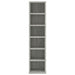 Dulap CD-uri, gri beton, 21x20x88 cm, lemn compozit - WALTI WALTI