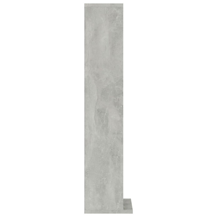 Dulap CD-uri, gri beton, 21x20x88 cm, lemn compozit - WALTI WALTI