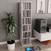 Dulap CD-uri, gri beton, 21x20x88 cm, lemn compozit - WALTI WALTI