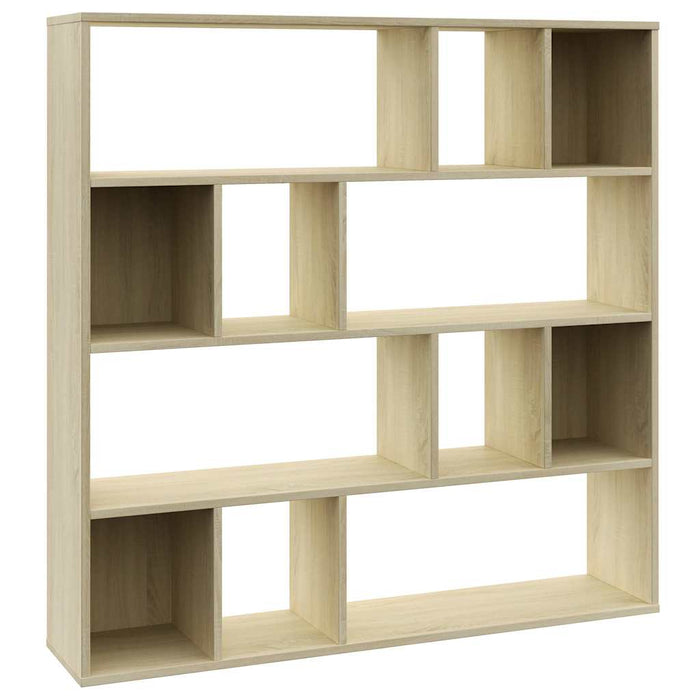 Separator cameră/Bibliotecă, stejar Sonoma, 110x24x110 cm, PAL WALTI