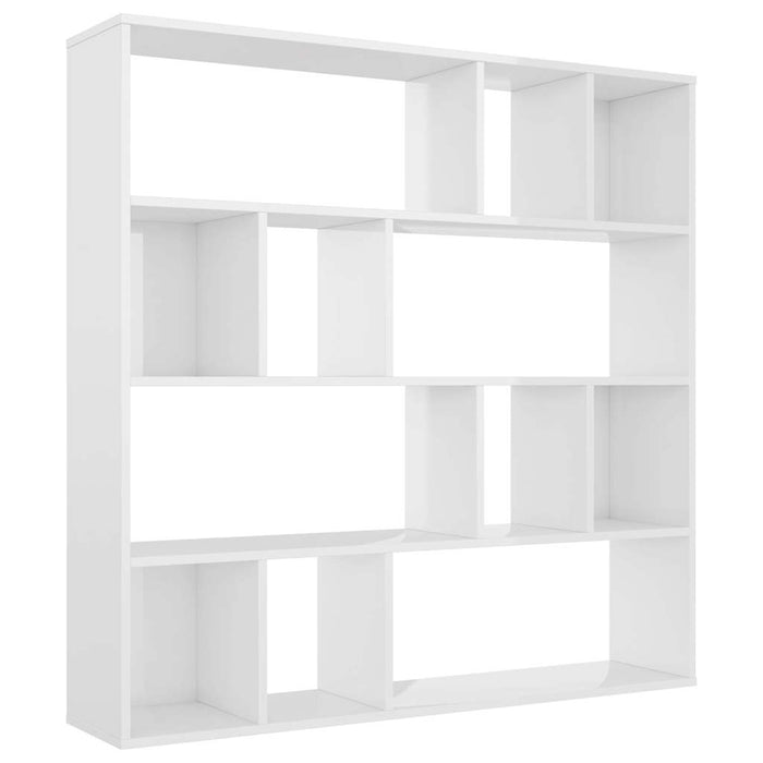 Separator cameră/Bibliotecă, alb extralucios, 110x24x110 cm PAL WALTI