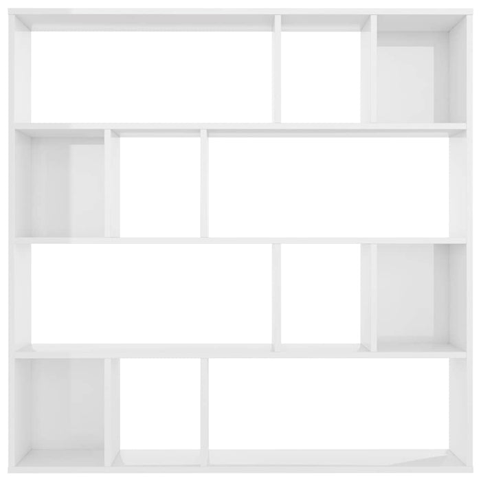 Separator cameră/Bibliotecă, alb extralucios, 110x24x110 cm PAL WALTI