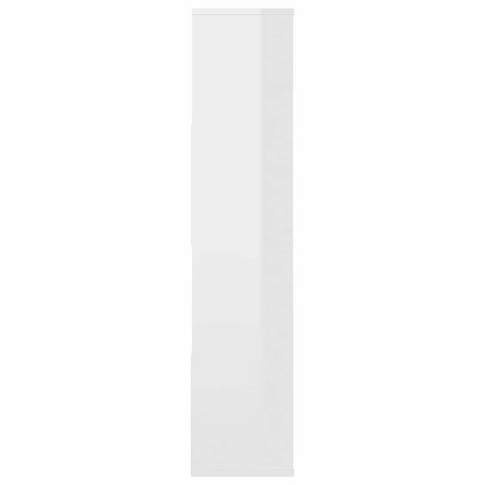 Separator cameră/Bibliotecă, alb extralucios, 110x24x110 cm PAL WALTI