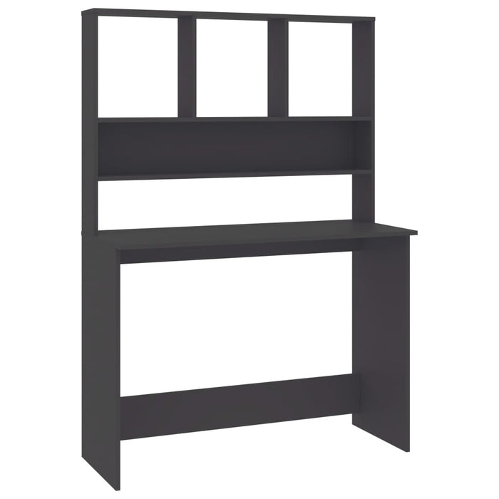 Birou cu rafturi, gri, 110x45x157 cm, PAL - WALTI WALTI
