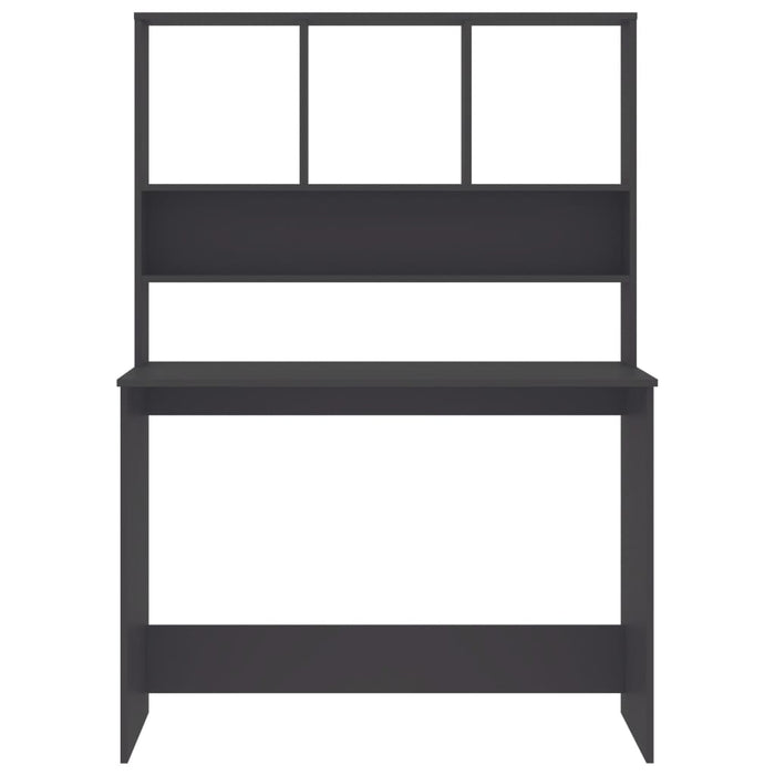 Birou cu rafturi, gri, 110x45x157 cm, PAL - WALTI WALTI