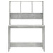 Birou cu rafturi, gri beton, 110x45x157 cm, PAL - WALTI WALTI