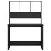 Birou cu rafturi, negru extralucios, 110x45x157 cm, PAL - WALTI WALTI