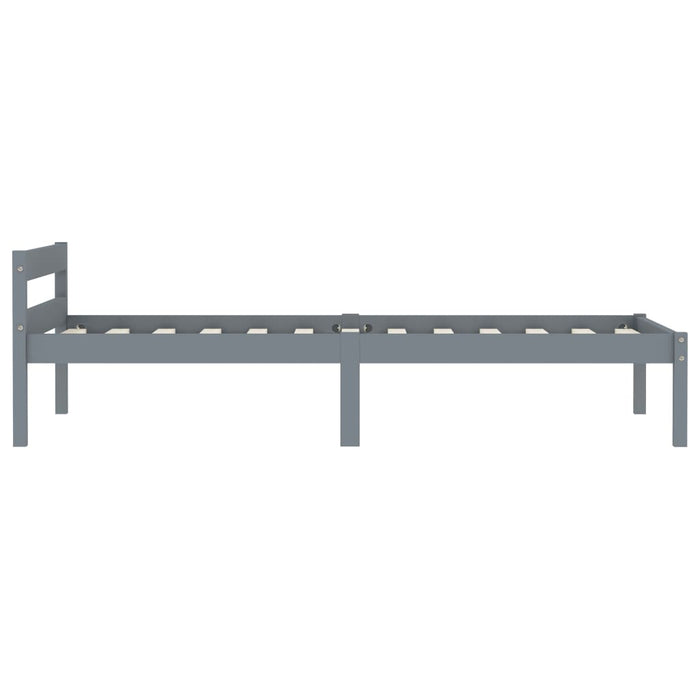 Cadru de pat, gri, 100 x 200 cm, lemn masiv de pin - WALTI WALTI