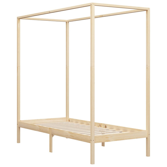 Cadru pat cu baldachin, 100x200 cm, lemn masiv de pin - WALTI WALTI