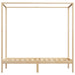 Cadru pat cu baldachin, 100x200 cm, lemn masiv de pin - WALTI WALTI