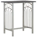 Set mobilier de bar, 3 piese, negru, lemn și oțel - WALTI WALTI