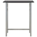 Set mobilier de bar, 3 piese, negru, lemn și oțel - WALTI WALTI