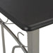 Set mobilier de bar, 3 piese, negru, lemn și oțel - WALTI WALTI