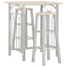 Set mobilier de bar, 3 piese, lemn și oțel - WALTI WALTI