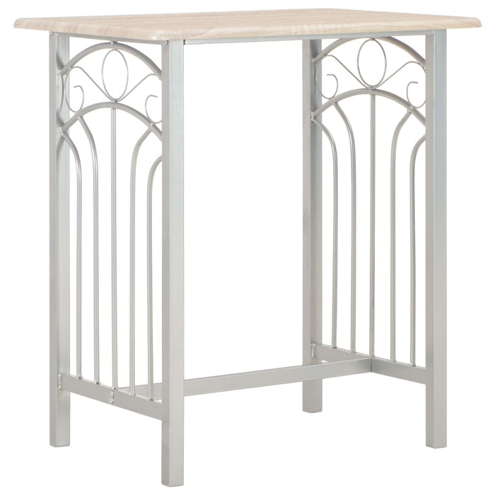 Set mobilier de bar, 3 piese, lemn și oțel - WALTI WALTI