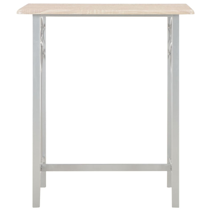 Set mobilier de bar, 3 piese, lemn și oțel - WALTI WALTI