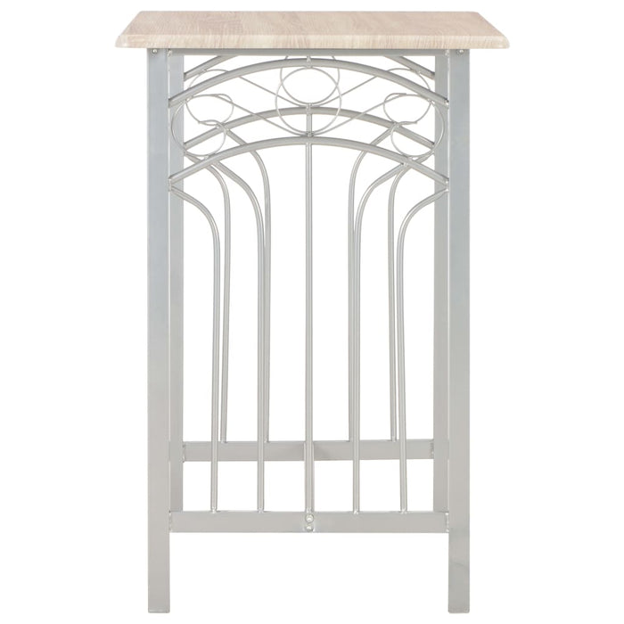Set mobilier de bar, 3 piese, lemn și oțel - WALTI WALTI