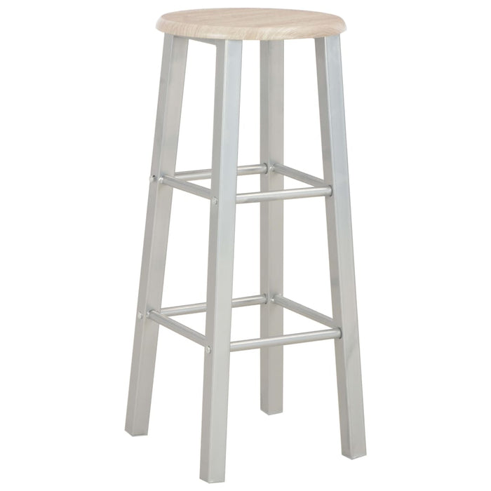 Set mobilier de bar, 3 piese, lemn și oțel - WALTI WALTI