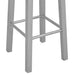 Scaune de bar, 2 buc., argintiu, MDF - WALTI WALTI