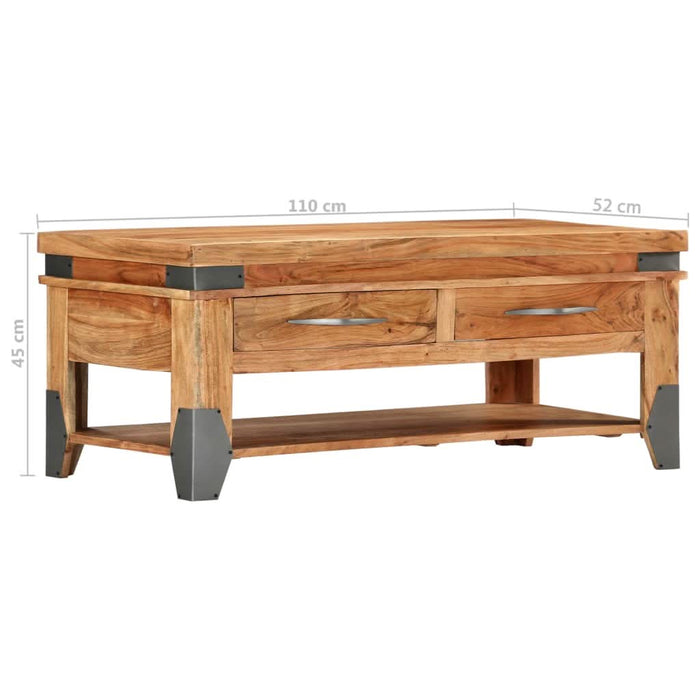 Măsuță de cafea, 110x52x45 cm, lemn masiv de acacia - WALTI WALTI