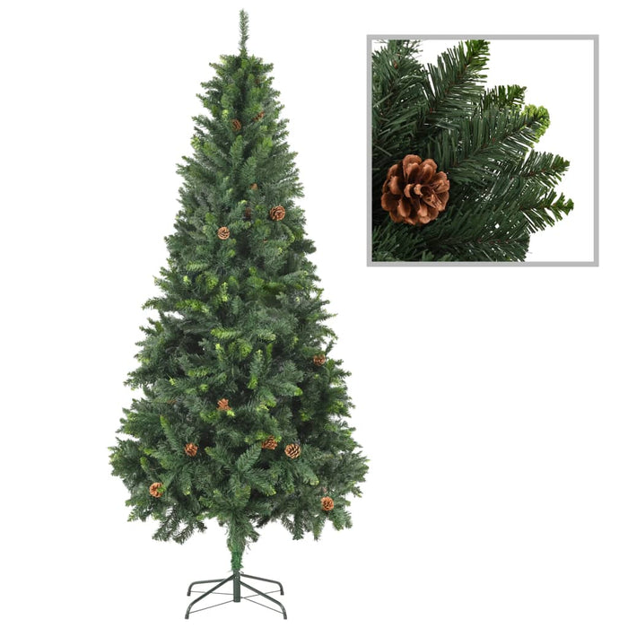 Brad de Crăciun artificial cu conuri de pin, verde, 210 cm - WALTI WALTI