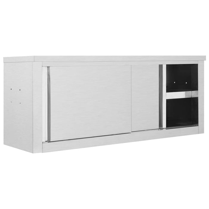 Dulap bucătărie cu uși glisante, 120x40x50 cm, oțel inoxidabil - WALTI WALTI