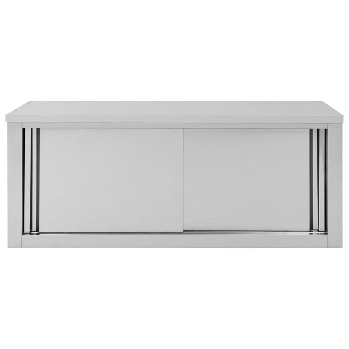 Dulap bucătărie cu uși glisante, 120x40x50 cm, oțel inoxidabil - WALTI WALTI