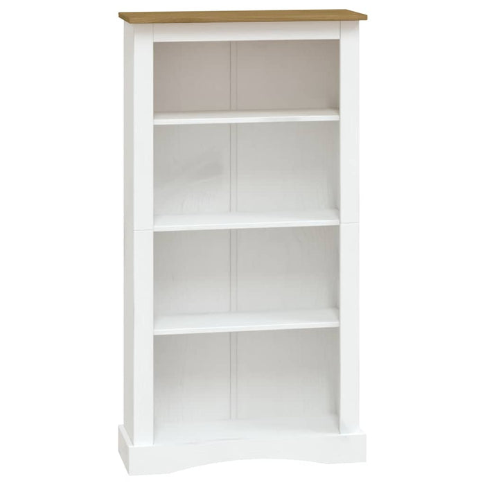 Bibliotecă 4 rafturi alb 80x29x150 cm pin mexican gama Corona WALTI