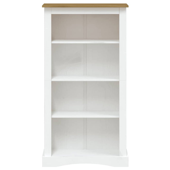 Bibliotecă 4 rafturi alb 80x29x150 cm pin mexican gama Corona WALTI