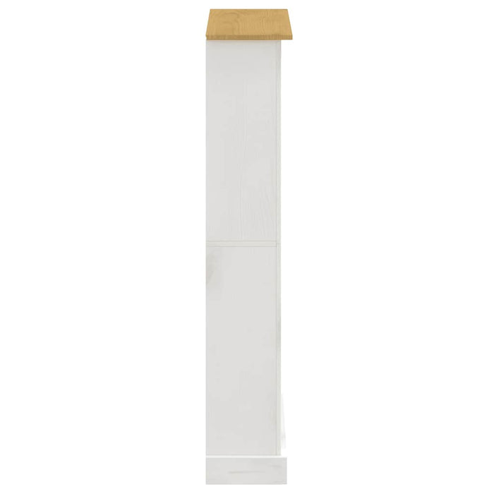 Bibliotecă 4 rafturi alb 80x29x150 cm pin mexican gama Corona WALTI