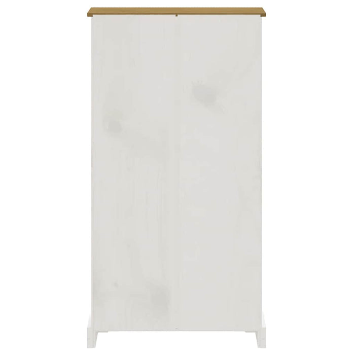 Bibliotecă 4 rafturi alb 80x29x150 cm pin mexican gama Corona WALTI