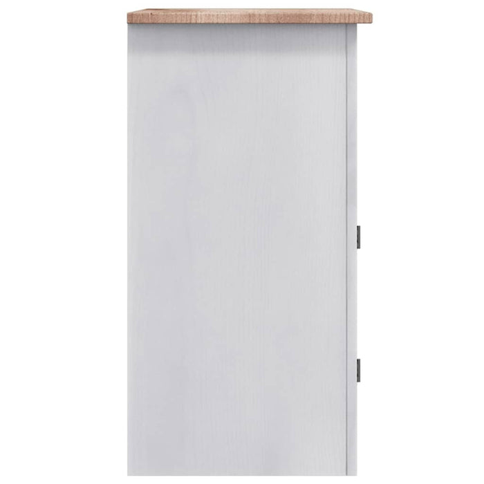 Comodă TV, gri, 80 x 43 x 78 cm, pin mexican, gama Corona WALTI