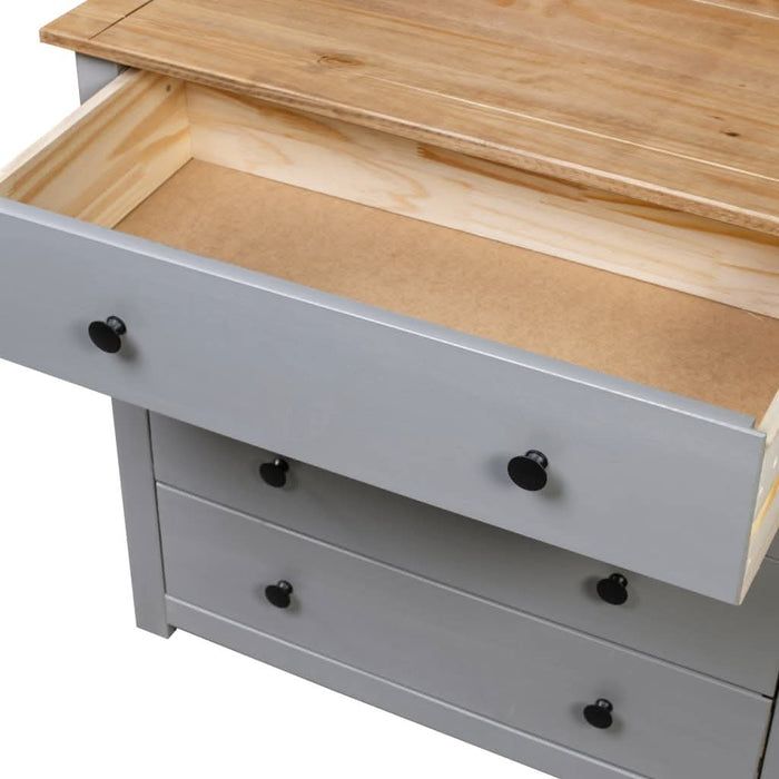 Dulap lateral, gri, 80 x 40 x 73 cm, gama pin de Panama WALTI