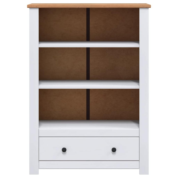 Bibliotecă, alb, 80x35x110 cm, lemn masiv de pin, gama Panama - WALTI WALTI