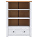 Bibliotecă, alb, 80x35x110 cm, lemn masiv de pin, gama Panama - WALTI WALTI