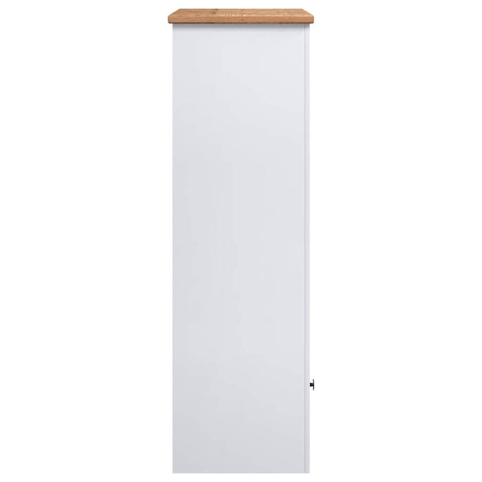 Bibliotecă, alb, 80x35x110 cm, lemn masiv de pin, gama Panama - WALTI WALTI