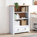 Bibliotecă, alb, 80x35x110 cm, lemn masiv de pin, gama Panama - WALTI WALTI