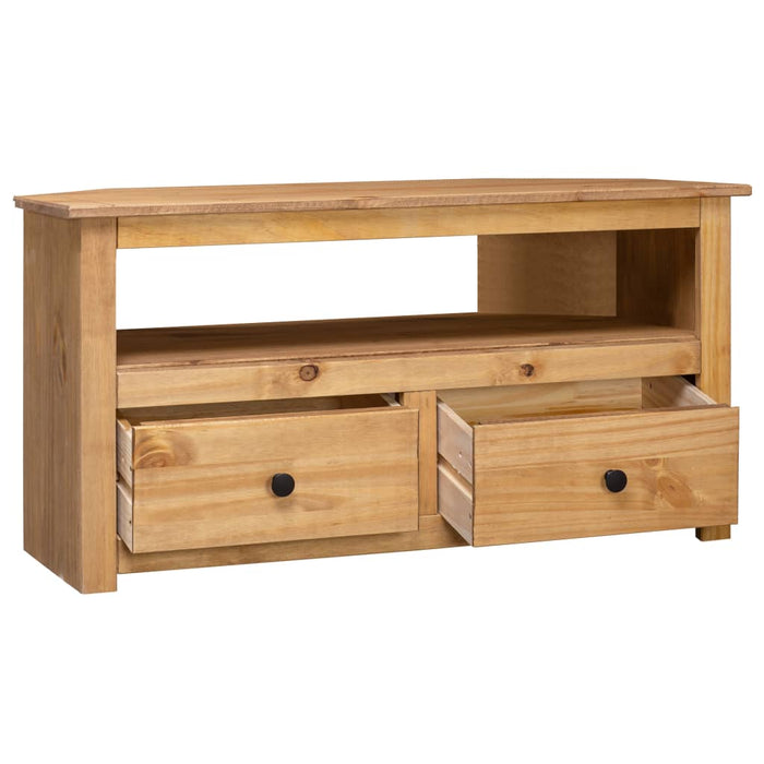 Comodă TV de colț, 93x49x49 cm, lemn masiv de pin, gama Panama - WALTI WALTI