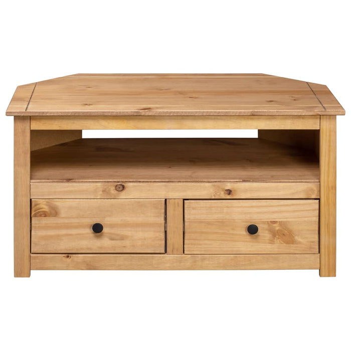 Comodă TV de colț, 93x49x49 cm, lemn masiv de pin, gama Panama - WALTI WALTI