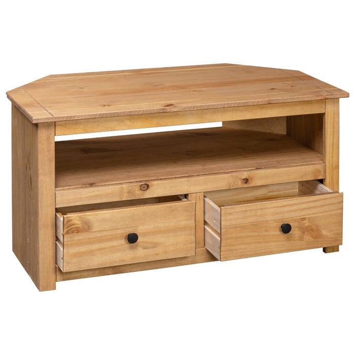 Comodă TV de colț, 93x49x49 cm, lemn masiv de pin, gama Panama - WALTI WALTI