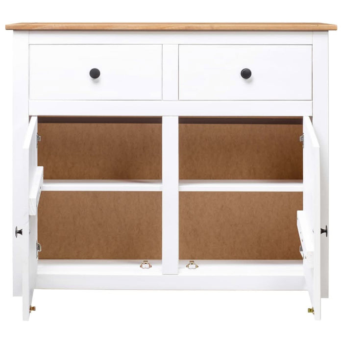 Servantă, alb, 93x40x80 cm, lemn masiv pin, gama Panama - WALTI WALTI