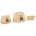 Set coșuri pisici cu perne 3 piese 47x34x60 cm răchită naturală - WALTI WALTI