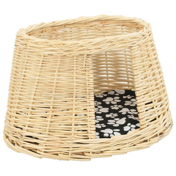 Set coșuri pisici cu perne 3 piese 47x34x60 cm răchită naturală - WALTI WALTI