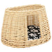 Set coșuri pisici cu perne 3 piese 47x34x60 cm răchită naturală - WALTI WALTI