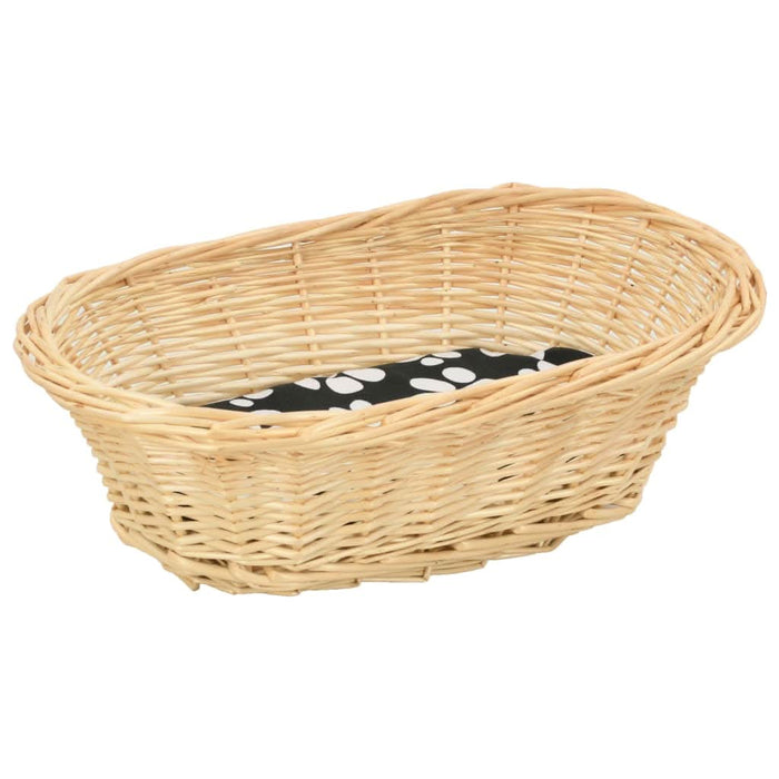 Set coșuri pisici cu perne 3 piese 47x34x60 cm răchită naturală - WALTI WALTI