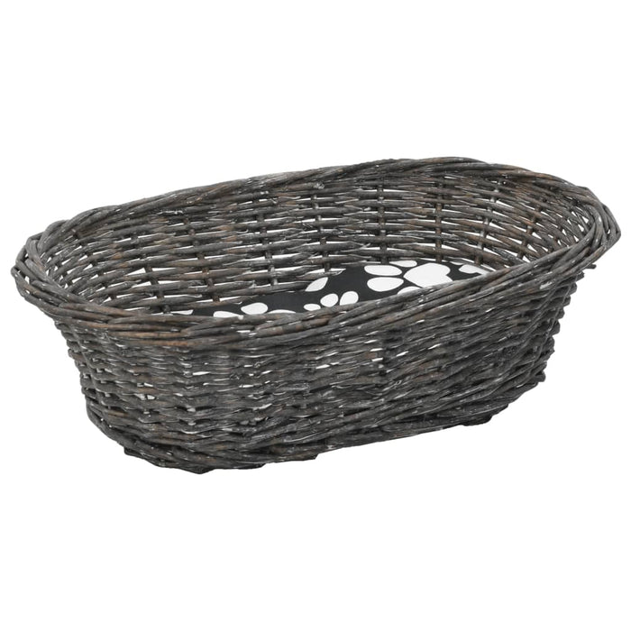 Set coșuri pisici, perne, 3 piese, gri, 47x34x60 cm, răchită - WALTI WALTI